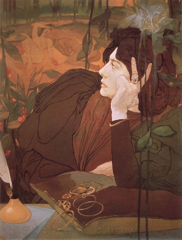 Georges de  Feure The Voice of Evil Spain oil painting art